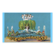 Maid of the Mist Parade Float Vintage Rectangular Stickers