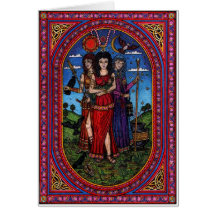 maid to crone, the Morr'igan, Isis and Hecate rb Card
