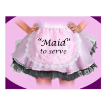 Maid to Serve Postcard