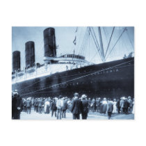 Maiden Voyage of RMS Lusitania, 13 Septemeber 1907 Post Card