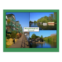 Maidenhead Riverside Postcard