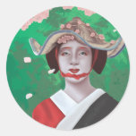 MAIKO ROUND STICKER