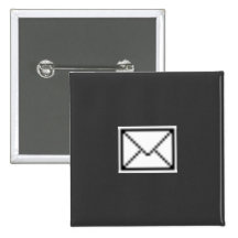 Mail Icon novelty Pinback Buttons