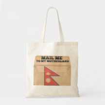 Mail me to Nepal Tote Bags