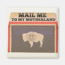 Mail me to Wyoming Refrigerator Magnets