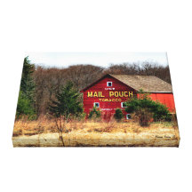 Mail Pouch Barn Stretched Canvas Prints