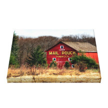 MAIL POUCH BARN - Wrapped Canvas Gallery Wrapped Canvas
