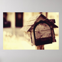 Mailbox Birdhouse Poster