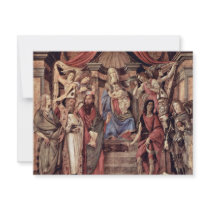 Main Altarpiece Plate: Enthroned Madonna Four Invitations
