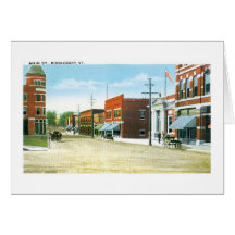 Main Street, Middlebury, Vermont Card