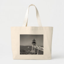 Maine_Black+White_7 Tote Bags