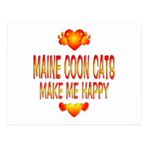 Maine Coon Cat Post Card