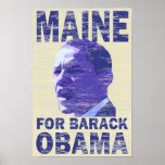 Maine for Barack Obama Poster posters