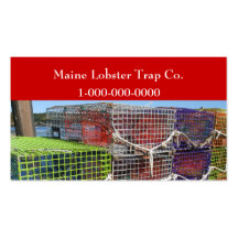 Maine Lobster Trap Business Card