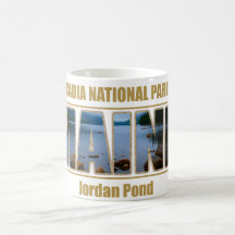 MAINE Picture Font Acadia National Park Coffee Mug