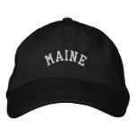 Maine State Embroidered Baseball Cap
