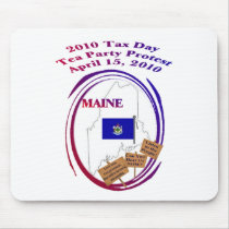 Maine Tax Day Tea Party Protest Mousepad