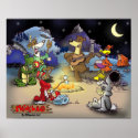 Maineland-camping poster posters