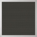 Majestic black pattern on grey background posters