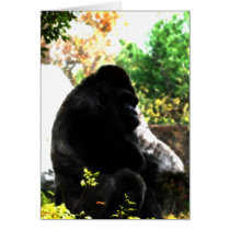 Majestic Male Gorilla Watercolor
