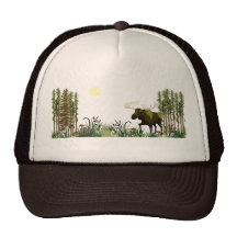 Majestic Moose Trucker Hats