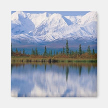 Majestic Reflections, Alaska Fridge Magnets
