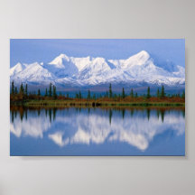 Majestic Reflections, Alaska Posters