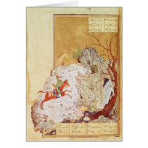 Majnun in the Desert Greeting Cards