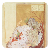 Majnun in the Desert Square Sticker