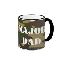 Major Dad, Camo Military Father Mug