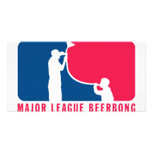 Major League Beer Bong Photo Card Template