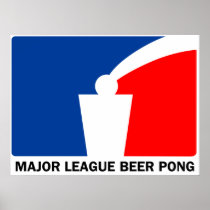 Major League Beer Pong Print