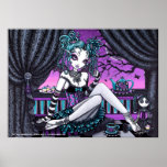 "Makayla" Gothic Fairy Tea Party Poster posters