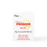 Make A Promise Day Greeting Card