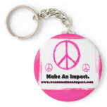 Make An Impact Peace keychains