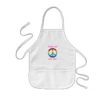 "Make Art, Not War" kids' apron