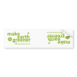 make earth greener Bumper Sticker bumper stickers