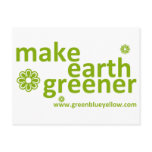 make earth greener post card postcards