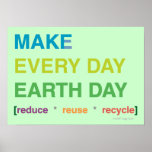 Make Every Day Earth Day Classroom Poster posters