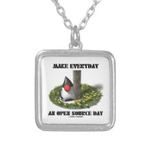 Make Everyday An Open Source Day (Java Duke) Necklace