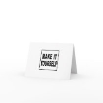 Make It Yourself Custom Note Card