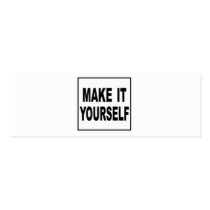 Make It Yourself Custom Skinny Profile Card