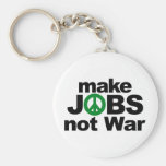 Make Jobs, Not War Key Chain