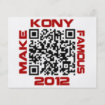 Make Kony Famous 2012 Video QR Code Joseph Kony Flyers