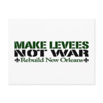 Make Levees Not War Post Card