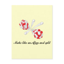 make like an atom and split postcards