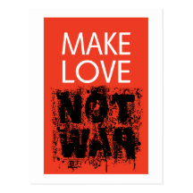 Make Love - Not Ugly War Post Cards
