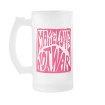 Make Love, Not War - Hippie Design for Peace Coffee Mugs