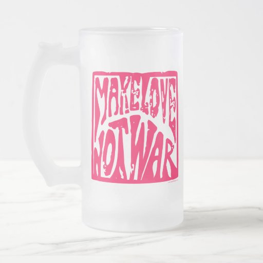 Make Love, Not War - Hippie Design for Peace Coffee Mugs
