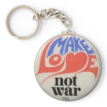 Make Love Not War Key Chain